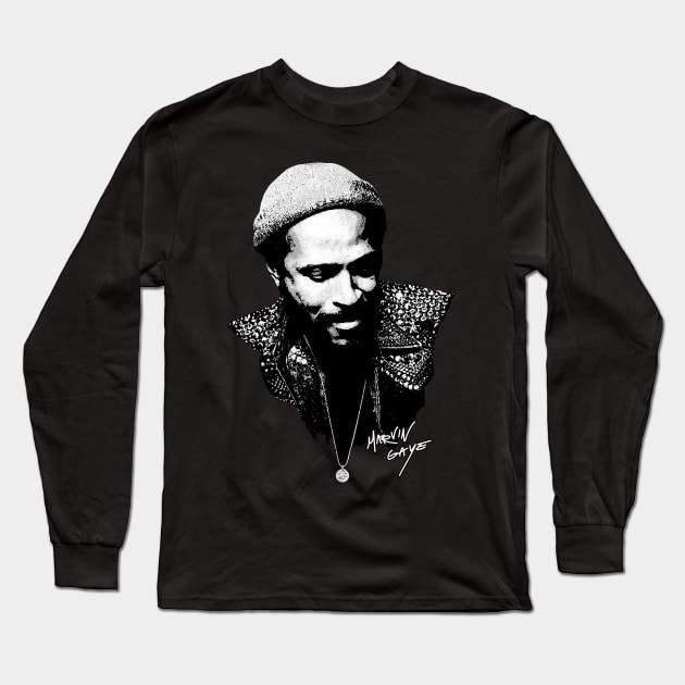 MARVIN GAYE Long Sleeve T-Shirt by OcaSign